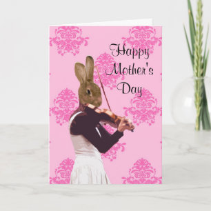 Funny musician  mothers day card