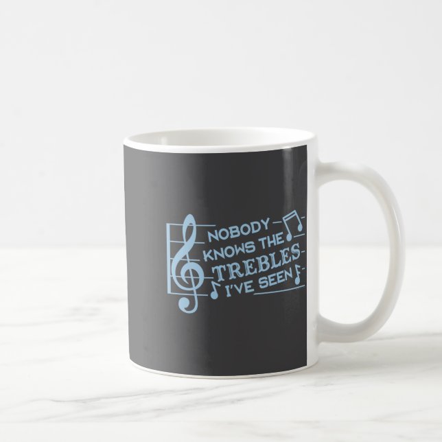 Funny Musicians Treble Joke Pun Music Teachers 2  Coffee Mug (Right)