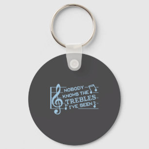 Funny Musicians Treble Joke Pun Music Teachers 2  Keychain