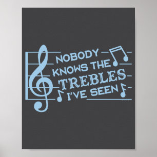 Funny Musicians Treble Joke Pun Music Teachers 2  Poster