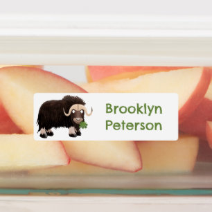 Funny musk ox cartoon personalized