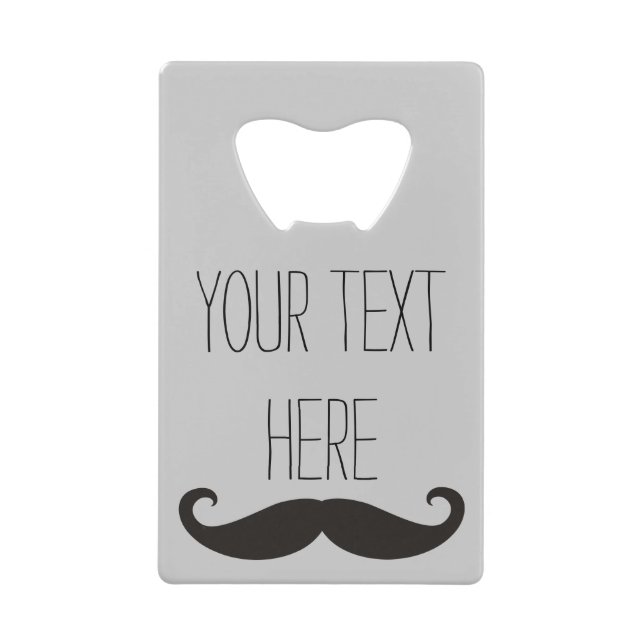 Funny Mustache / Schnurrbart + votre texte (Devant)