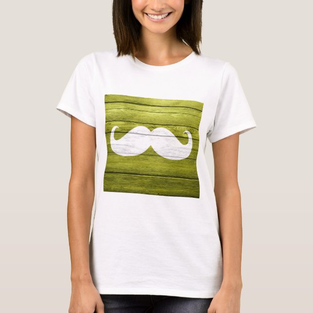 Funny Mustache Vintage #11 T-Shirt (Front)
