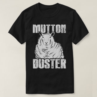 Funny Mutton Buster Sheep Rodeo Humor Design T-Shirt