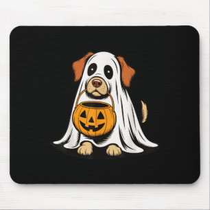 Funny My Dog Is My Boo Halloween Ghost Dog Men Wom Mouse Pad