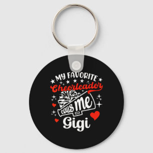Funny My Favourite Cheerleader Calls Me Gigi Cheer Keychain