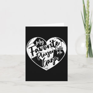 Funny My Favourite Player Calls Me Gaga Soccer Hea Card