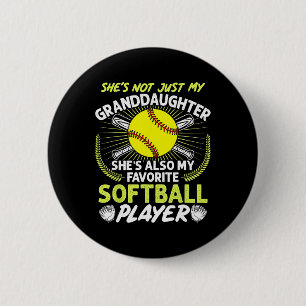 Funny My Granddaughter She's Also My Favorite Soft 2 Inch Round Button