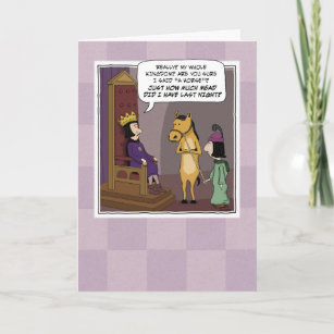 Funny My Kingdom For a Horse Birthday Card