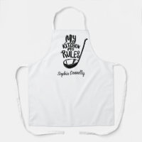 Funny My Kitchen My Rules Custom Text and Colour