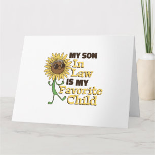 Funny My Son In Law Is My Favourite Child Family M Card