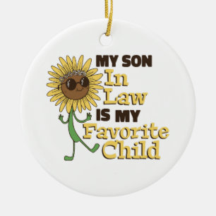 Funny My Son In Law Is My Favourite Child Family M Ceramic Ornament