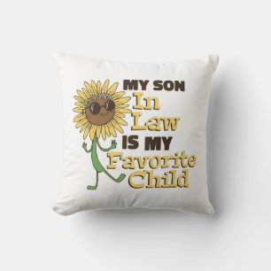 Funny My Son In Law Is My Favourite Child Family M Throw Pillow