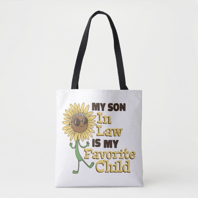 Funny My Son In Law Is My Favourite Child Family M Tote Bag (Front)