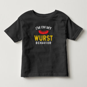 Funny My Wurst Behaviour Oktoberfest Toddler T-shirt