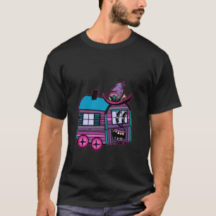 Funny Mystical Halloween Construction Truck Ghost T-Shirt