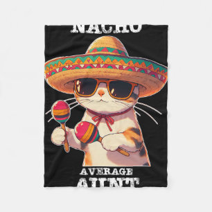 Funny Nacho Average Aunt Cinco De Mayo Mexican Fleece Blanket