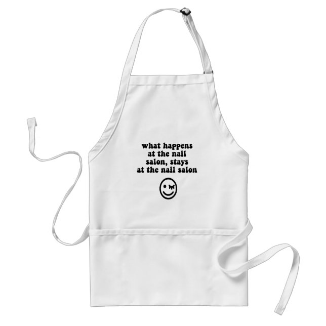 Funny nail salon standard apron (Front)