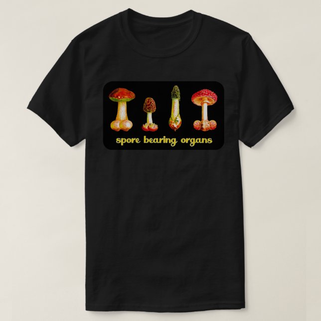Funny Name Phallus Mushroom Art Fantasy T-Shirt (Design Front)