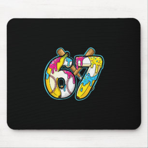 Funny Nana 67 Ice Cream Drip Meme Six Seven Gen Al Mouse Pad