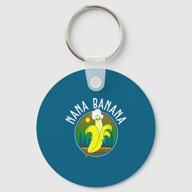 Funny Nana Banana  Keychain (Front)