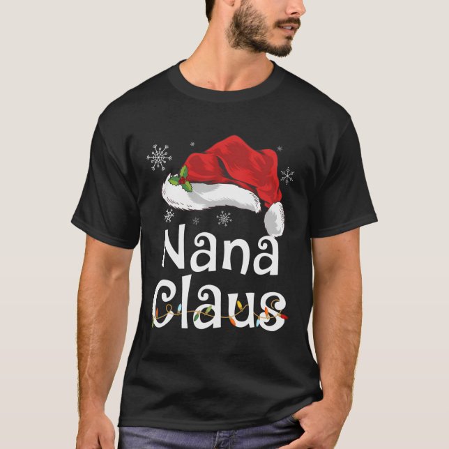 Funny Nana Claus Pyjamas T-shirt Noël Père Noël G (Devant)