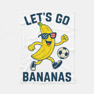 Funny Nana Soccer Cartoon Kicking Ll Usa Flag Gles Fleece Blanket