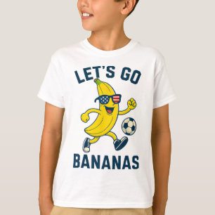 Funny Nana Soccer Cartoon Kicking Ll Usa Flag Gles T-Shirt
