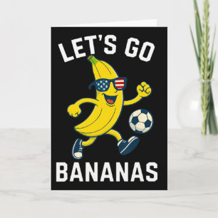 Funny Nana Soccer Cartoon Kicking Ll Usa Flag Shad Card