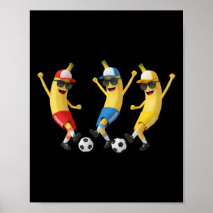 Funny Nana Soccer Team Art Cool Cartoon Footll Tee Poster