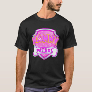 Funny Nanny Patrol - Dog Mom Dad For Men Women T-Shirt
