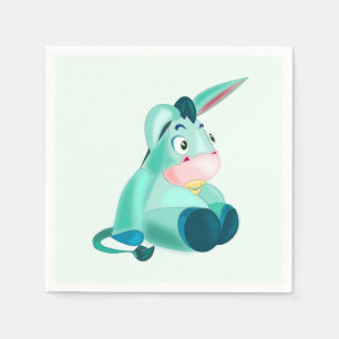 Funny Napkins with Baby Donkey - Customizable