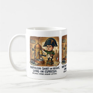 Funny Napoleon Coffee Caricature - Short on Height Mug