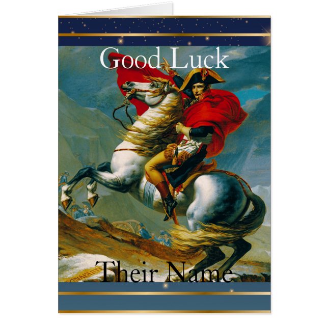 Funny Napoleon Good Luck Card (Front)