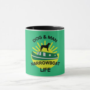 Funny Narrowboats   Canal Boats   British Cannel Mug