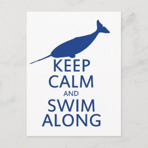Funny Narwhal Humour Postcard