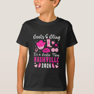 Funny Nashville Besties Trip 2026 Besties Vacation T-Shirt
