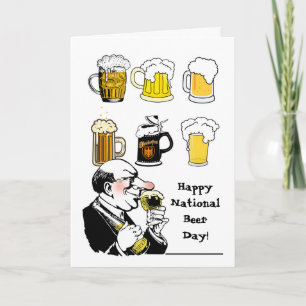Funny National Beer Day April 7 Card