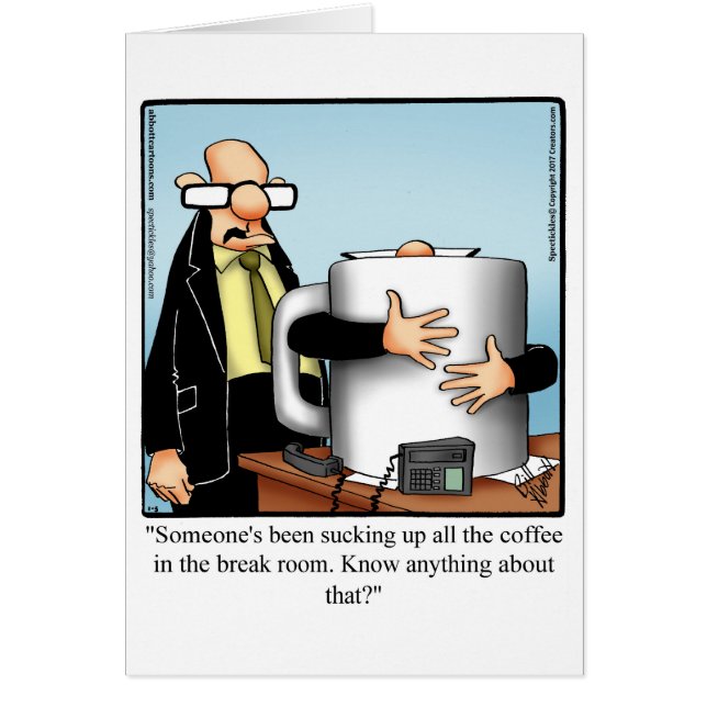 Funny National Boss’s Day Card "Spectickles" (Front)