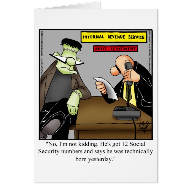 Funny National Boss’s Day Card "Spectickles" (Front)