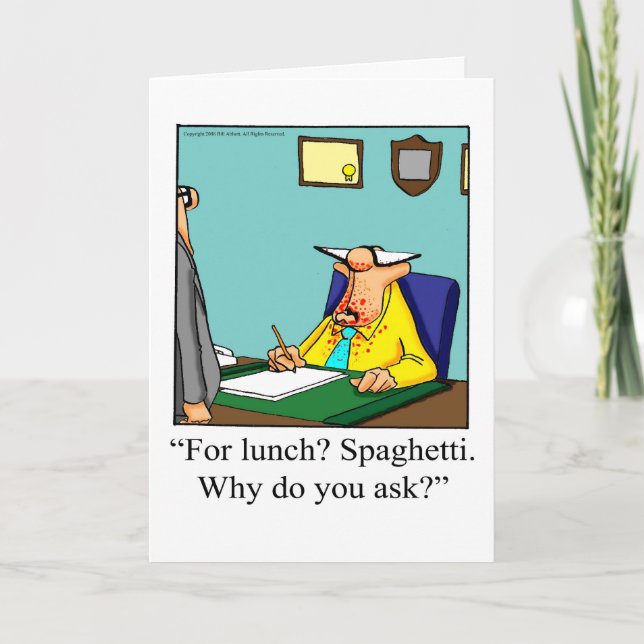 Funny National Boss’s Day Card "Spectickles" (Front)