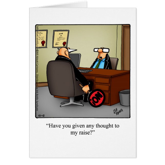 Funny National Boss’s  Day Card "Spectickles" (Front)