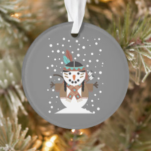 Funny Native American christmas tree decorations