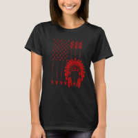 Funny Native American Flag Gift Cool USA Tribe Pat