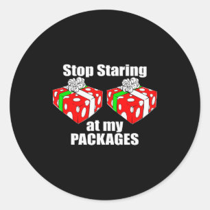 Funny Naughty Christmas Dirty Christmas Classic Round Sticker