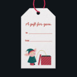 Funny Naughty Christmas Elf Gift Tags<br><div class="desc">This silly design featuring an elf doing naughty and gross things. Humourous and cute and full of potty humour. This is the perfect gift tag for your friends and people who hate the holidays. Secret Santa and white elephant appropriate.</div>
