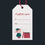 Funny Naughty Christmas Elf Gift Tags<br><div class="desc">This silly design featuring an elf doing naughty and gross things. Humourous and cute and full of potty humour. This is the perfect gift tag for your friends and people who hate the holidays. Secret Santa and white elephant appropriate.</div>