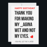 Funny Naughty Dirty Happy Birthday Card for Him<br><div class="desc">If you are looking for gifts for birthday, these Funny Happy Birthday gift ideas for him will surely interest you. This happy birthday card with hilarious and funny messages, quotes and wishes can be a perfect birthday gift for him, for husband, for boys, for men, for friends, for best friend,...</div>