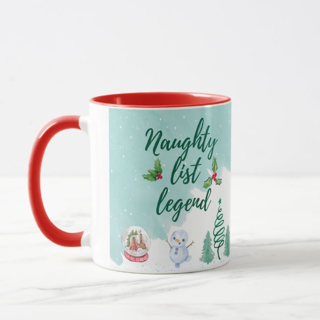 Funny naughty list mug (Left)