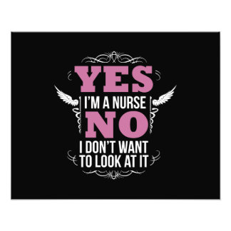Funny Naughty Nurse Hilarious nursing with a sassy Photo Print